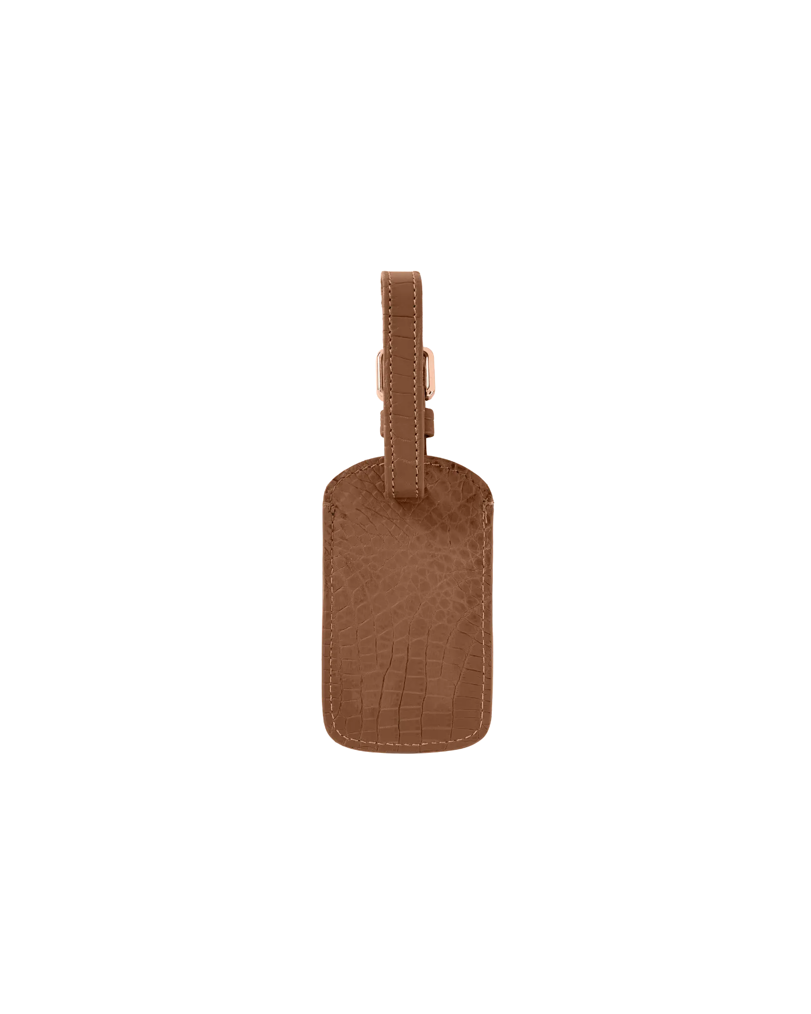 Crocodile Luggage Tag Brown