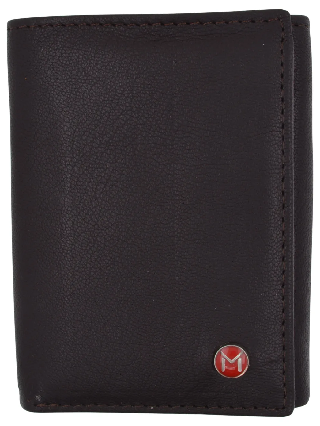 Genuine Leather Slim Trifold Wallet For Men With ID Window RFID Blocking USA