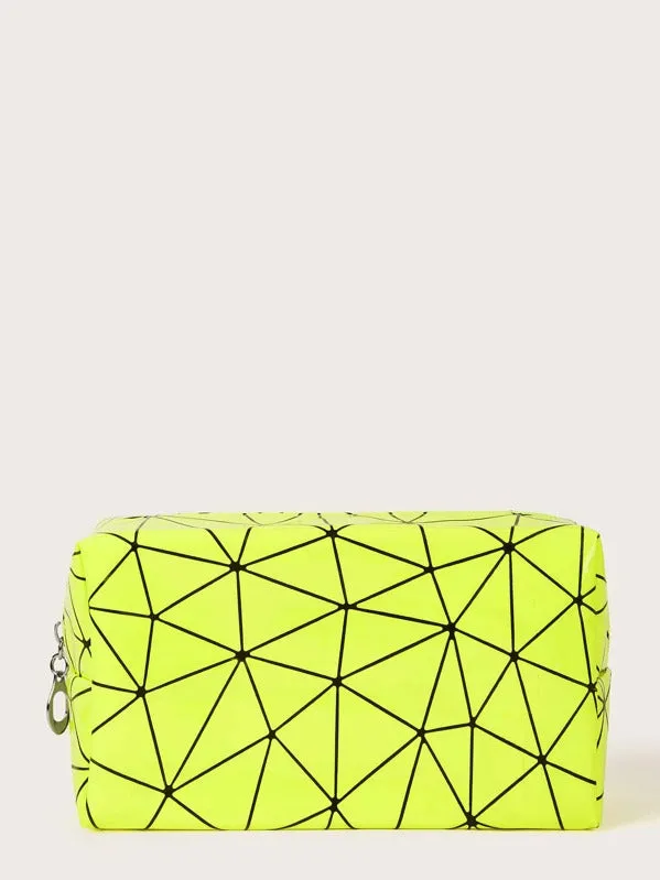 Green cosmetic bag