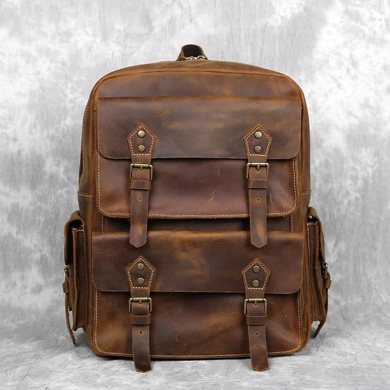 Leather Backpack Men