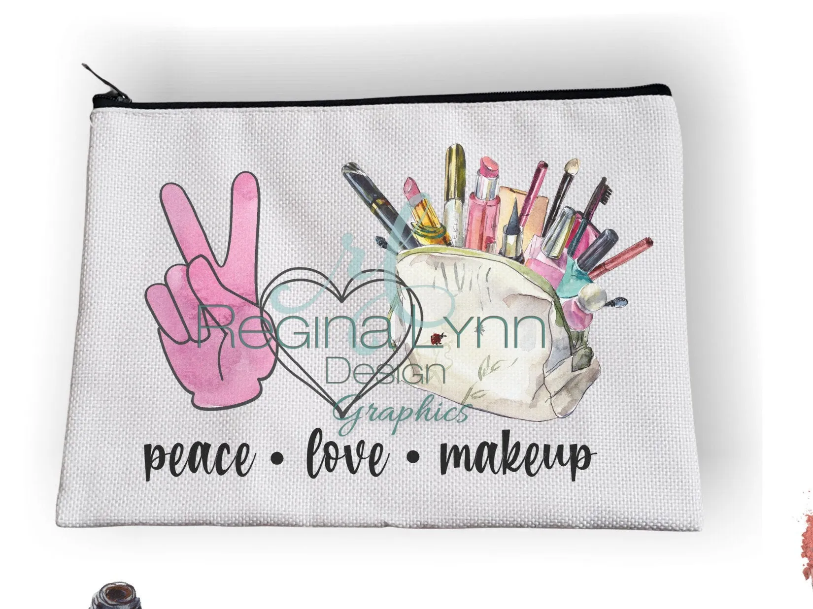 Peace Love Makeup (makeup bag)