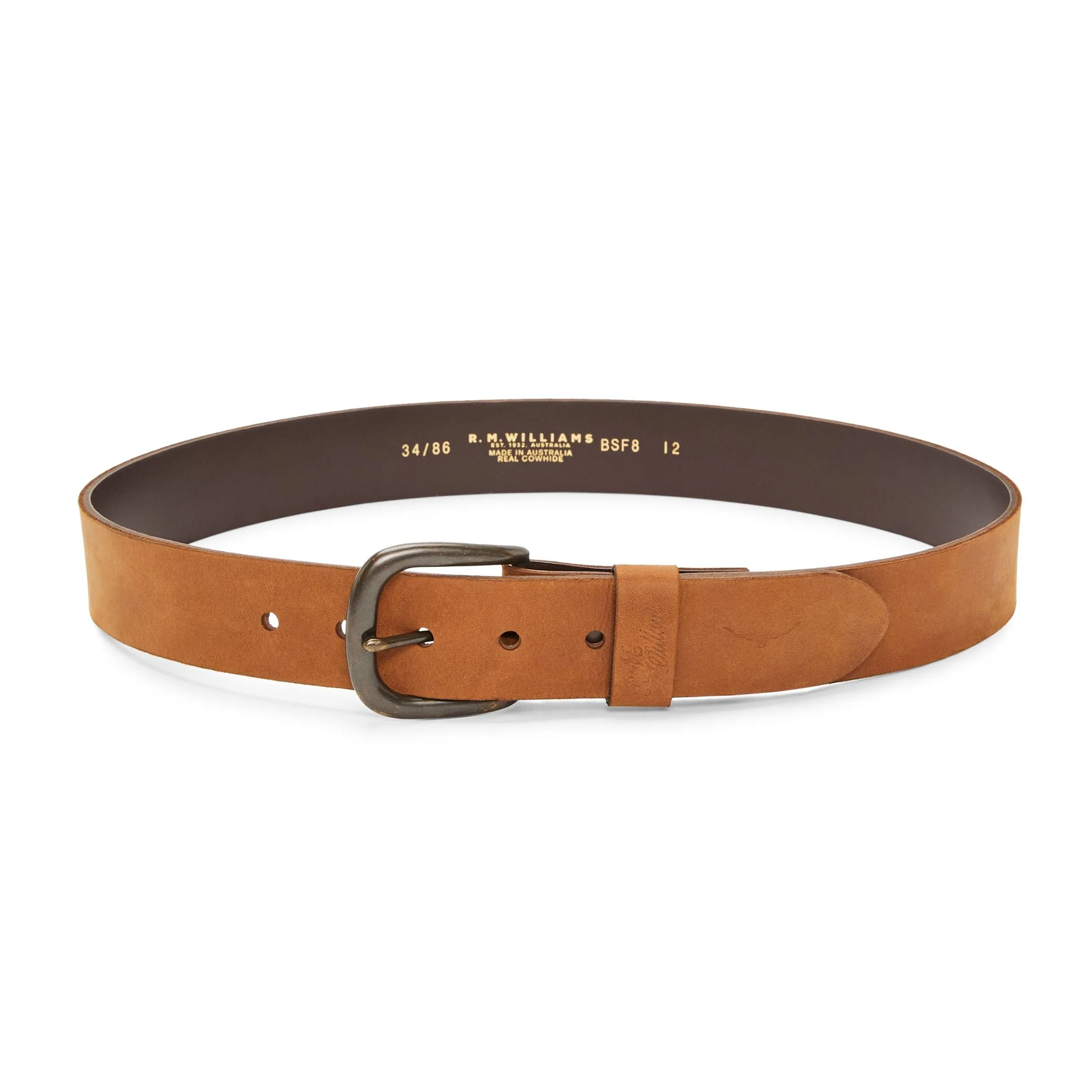 R.M.Williams Goodwood Mens Belt - Vintage Brown
