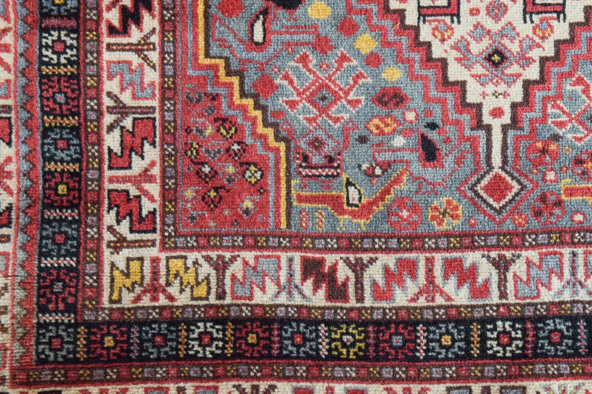 Vintage - Handwoven Azerbaijani Rug